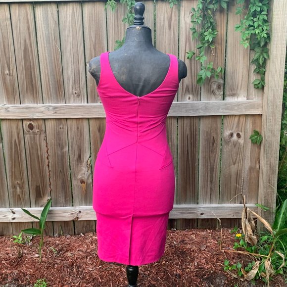 Diane Von Furstenberg, Fushia Sheath Dress, size 0 - Picture 11 of 15